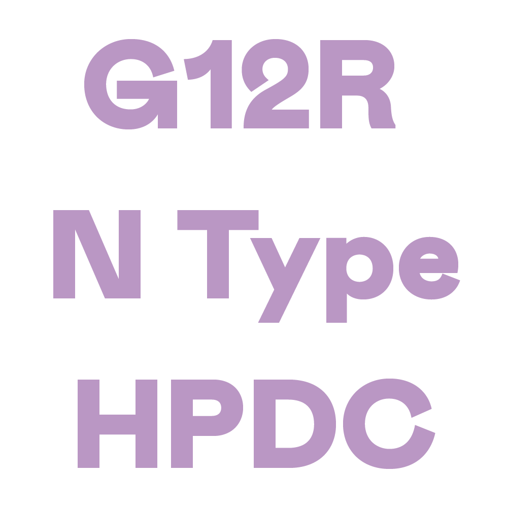 G12R N型電池片,採用 HPDC (High Performance and Hybrid Passivated Dual-Junction Cell）是復合鈍化雙結電池的簡稱，HPDC電池具有更優的轉換效率。